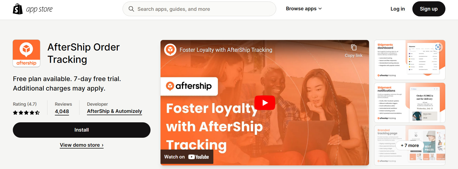 tracking app shopify